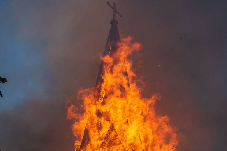 Old churches go up in flames in Canadian indigenous communities