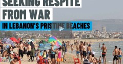 Lebanon’s beaches offer relief to war stressed citizens